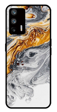 Marble Pattern Metal Mobile Case for Realme Q3 Pro