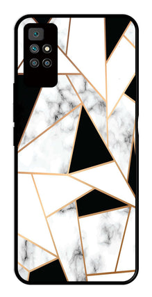 Marble Design2 Metal Mobile Case for Redmi 10 Prime