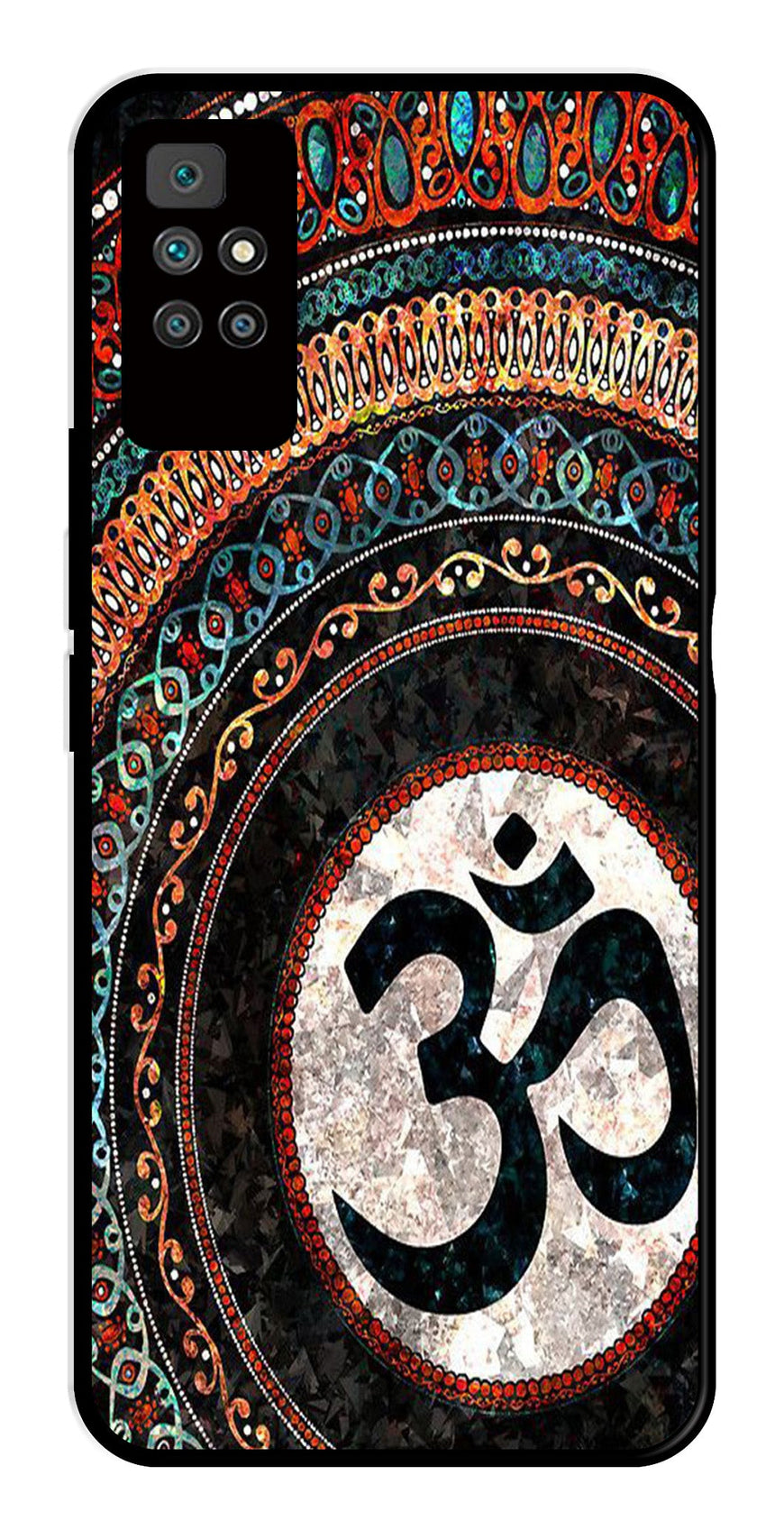 Oum Design Metal Mobile Case for Redmi 10 Prime   (Design No -15)