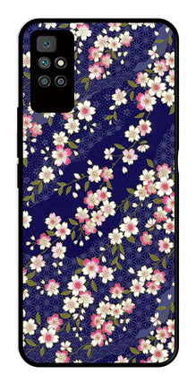 Flower Design Metal Mobile Case for Redmi 10 Prime