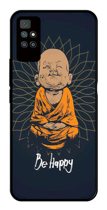 Be Happy Metal Mobile Case for Redmi 10 Prime