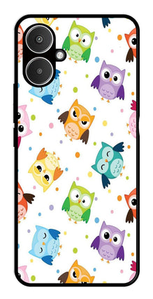 Owls Pattern Metal Mobile Case for Redmi 13C 5G