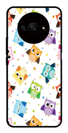 Owls Pattern Metal Mobile Case for Redmi A3