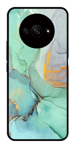 Marble Design Metal Mobile Case for Redmi A3   (Design No -46)