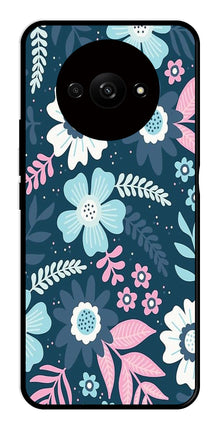 Flower Leaves Design Metal Mobile Case for Redmi A3