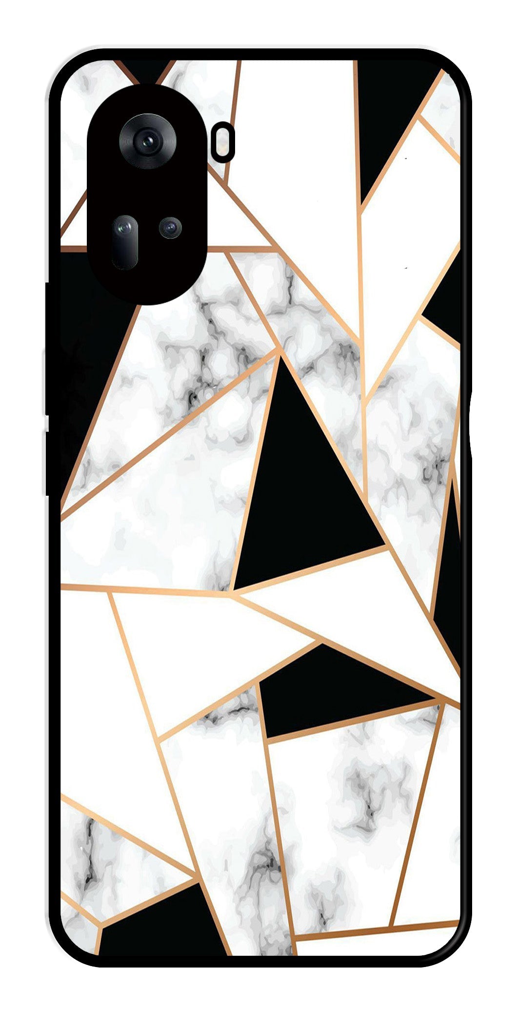 Marble Design2 Metal Mobile Case for Oppo Reno 11 5G   (Design No -08)