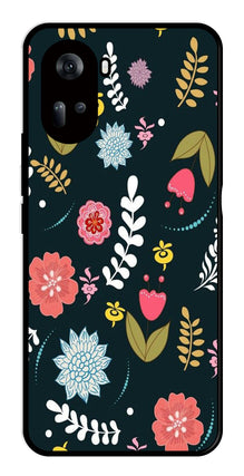 Floral Pattern2 Metal Mobile Case for Oppo Reno 11 5G