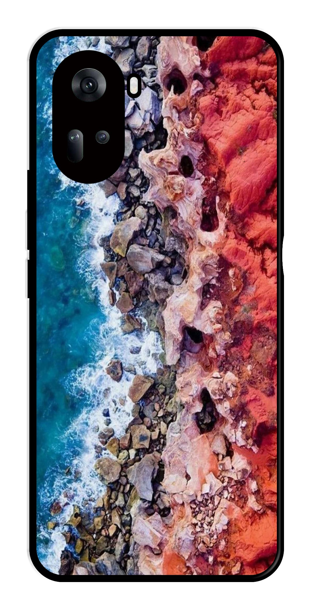 Sea Shore Metal Mobile Case for Oppo Reno 11 5G   (Design No -18)