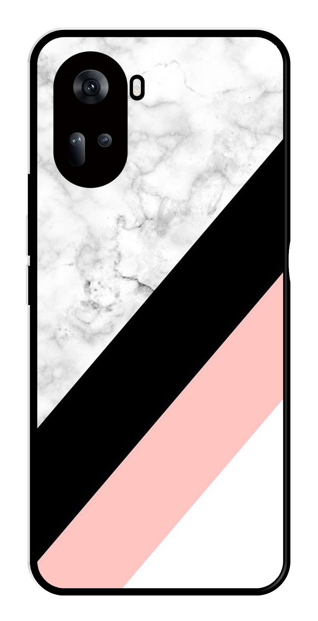 Marble Design Metal Mobile Case for Oppo Reno 11 5G   (Design No -24)