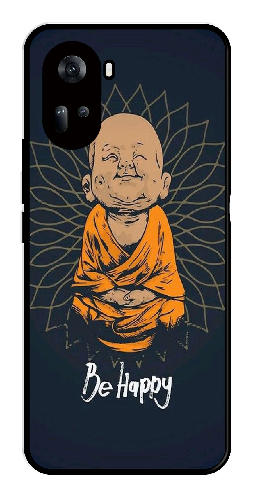 Be Happy Metal Mobile Case for Oppo Reno 11 5G   (Design No -27)