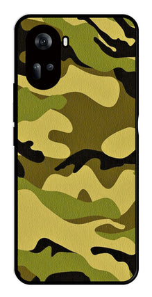 Army Pattern Metal Mobile Case for Oppo Reno 11 5G