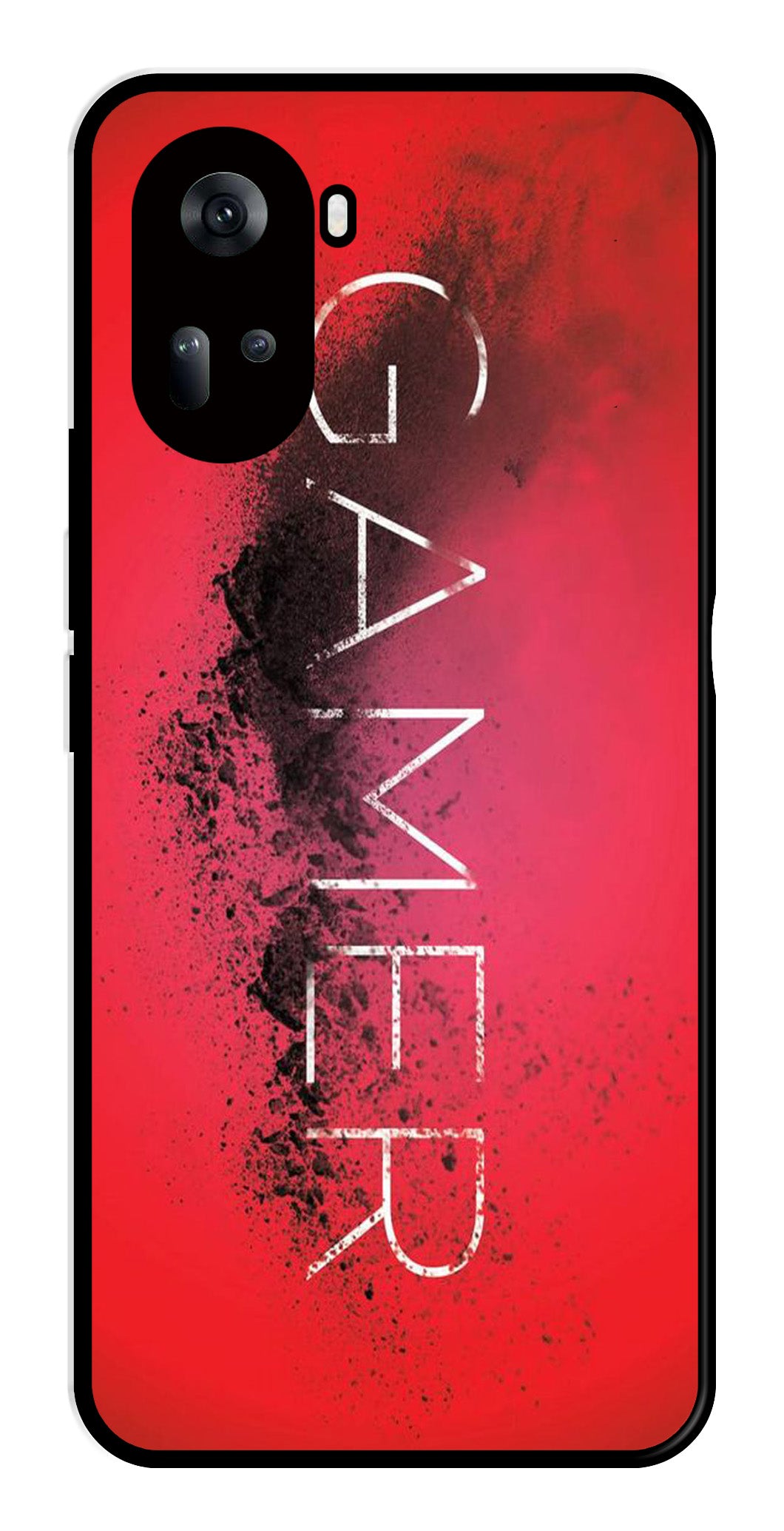 Gamer Pattern Metal Mobile Case for Oppo Reno 11 5G   (Design No -41)