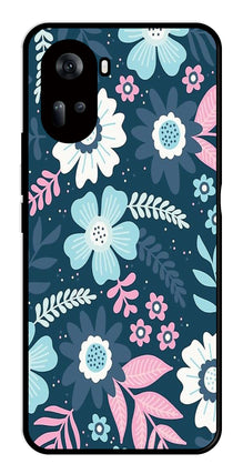 Flower Leaves Design Metal Mobile Case for Oppo Reno 11 5G