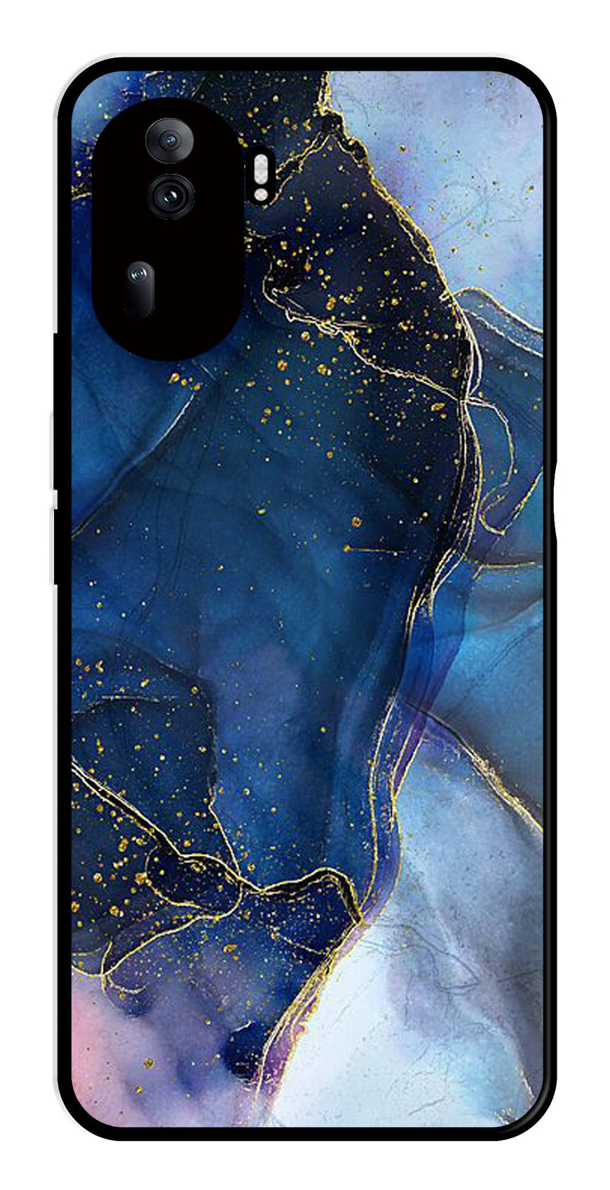 Blue Marble Metal Mobile Case for Oppo Reno 11 Pro 5G   (Design No -34)