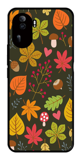 Leaves Design Metal Mobile Case for Oppo Reno 11 Pro 5G   (Design No -51)