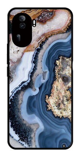 Marble Design Metal Mobile Case for Oppo Reno 11 Pro 5G   (Design No -53)