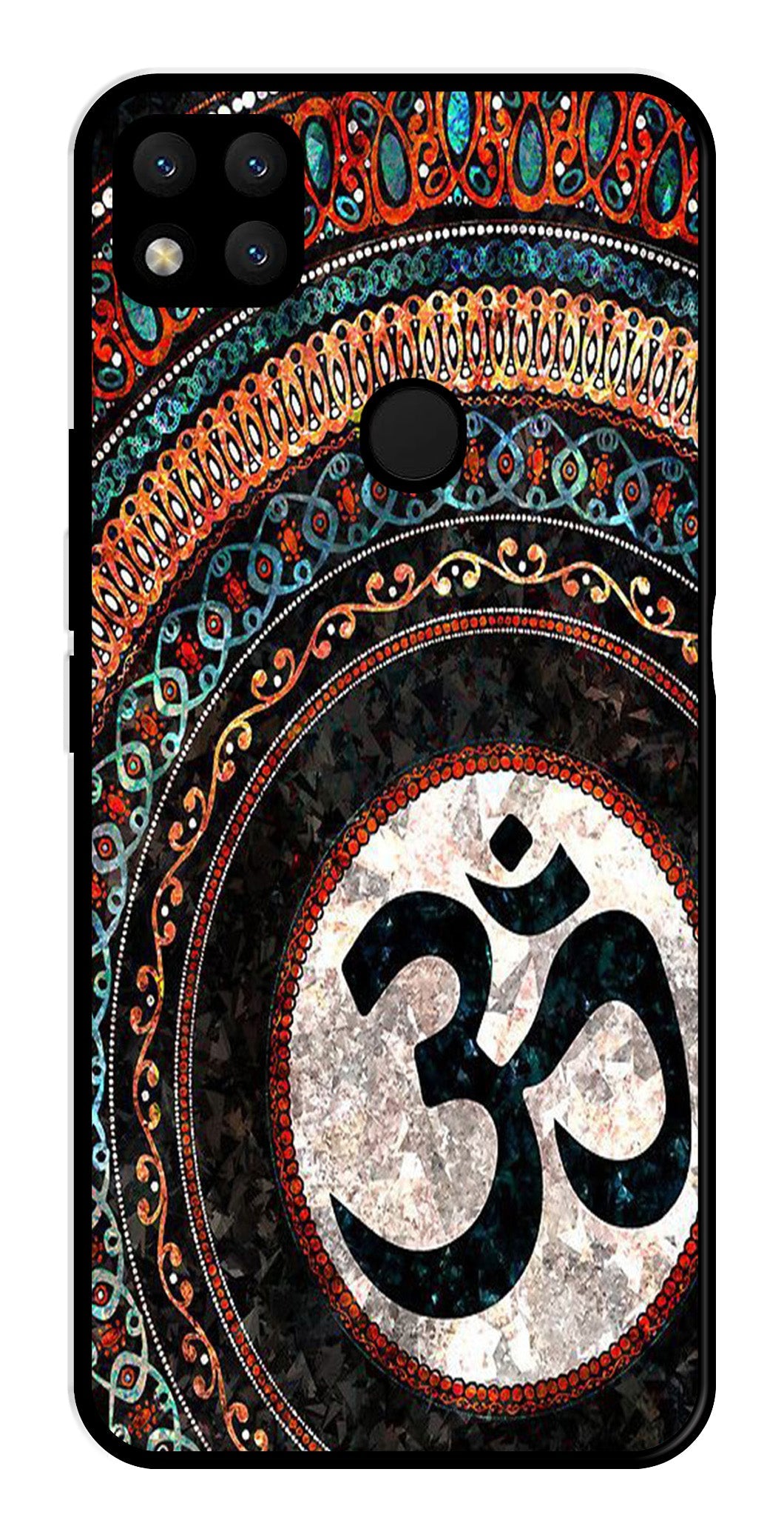 Oum Design Metal Mobile Case for Redmi 9   (Design No -15)