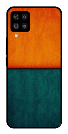 Orange Green Pattern Metal Mobile Case for Samsung Galaxy F62