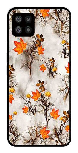 Autumn leaves Metal Mobile Case for Samsung Galaxy F62   (Design No -55)