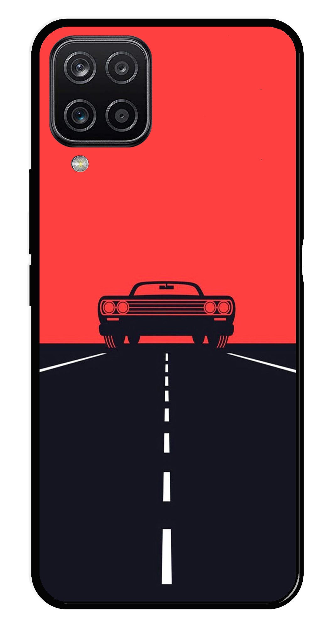 Car Lover Metal Mobile Case for Samsung Galaxy M12   (Design No -21)