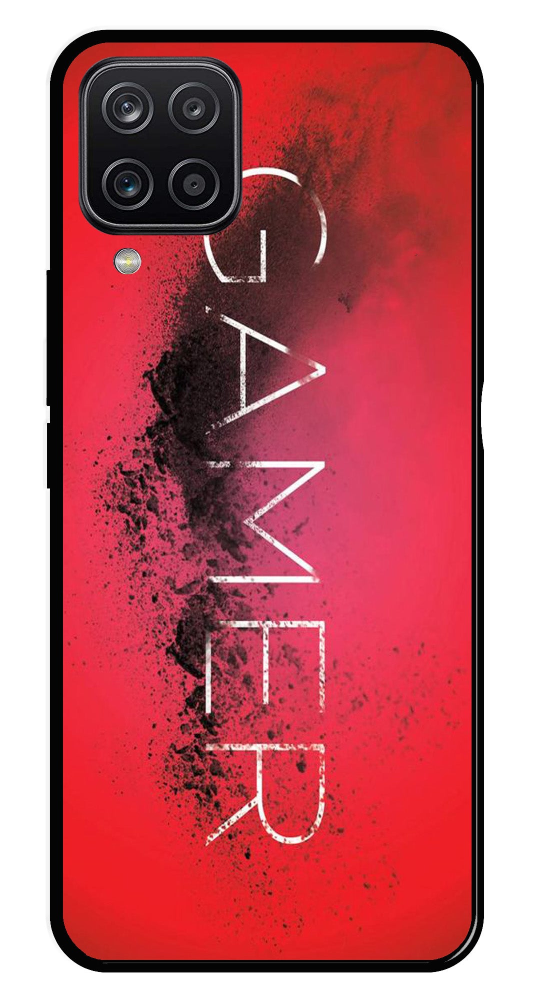 Gamer Pattern Metal Mobile Case for Samsung Galaxy M12   (Design No -41)