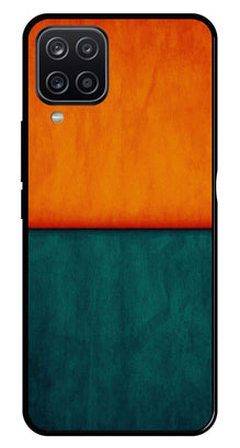 Orange Green Pattern Metal Mobile Case for Samsung Galaxy M12