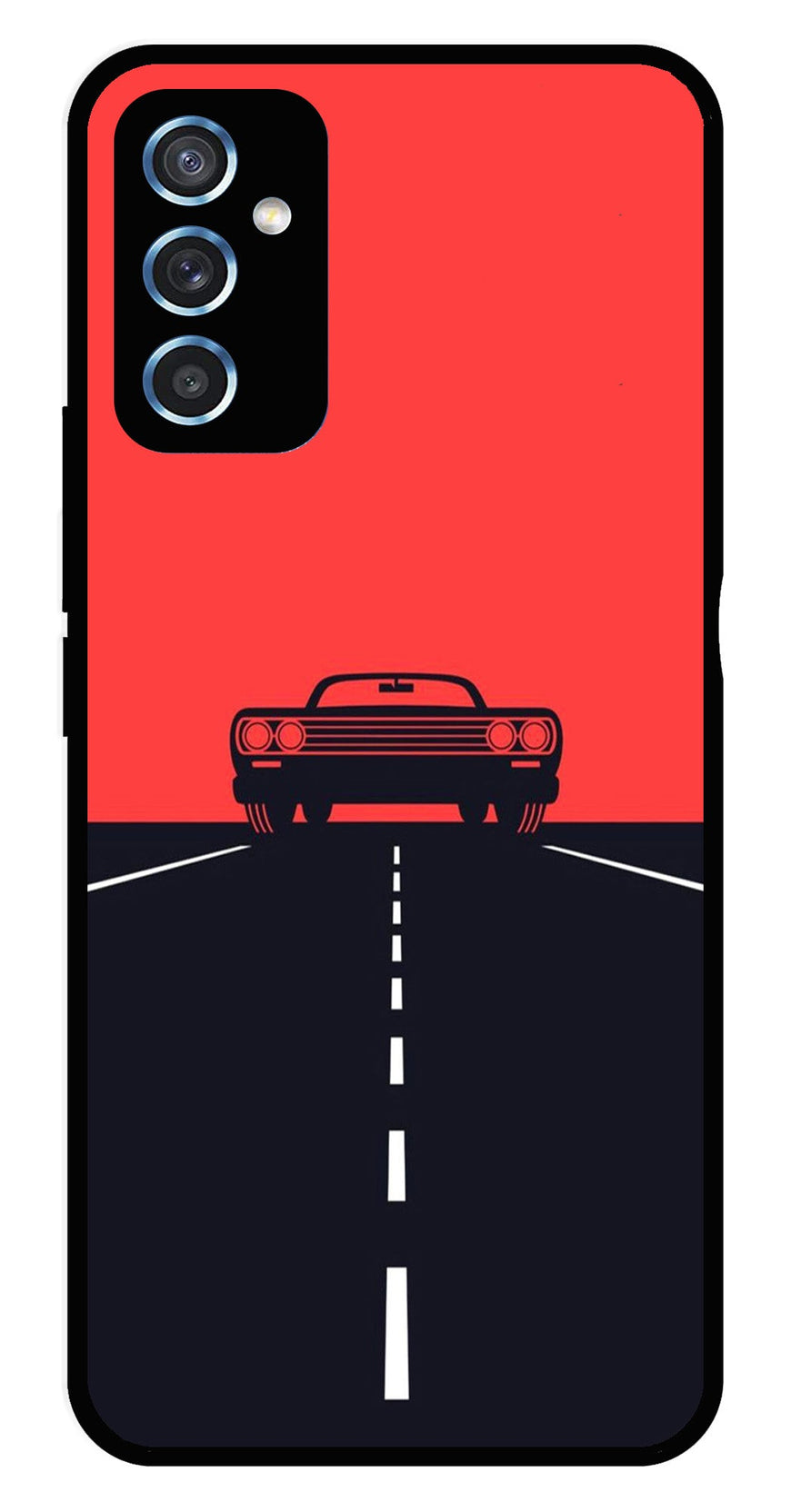 Car Lover Metal Mobile Case for Samsung Galaxy M52 5G   (Design No -21)