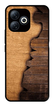 Wooden Design Metal Mobile Case for Tecno Spark 20