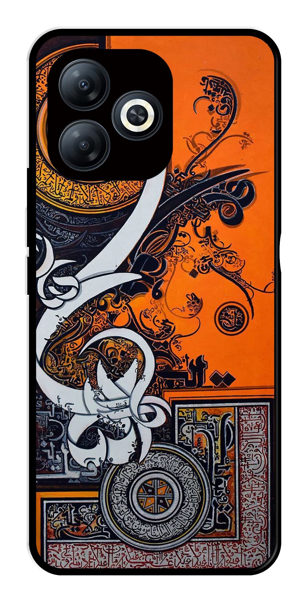 Qalander Art Metal Mobile Case for Infinix Smart 8   (Design No -16)