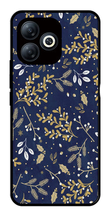 Floral Pattern  Metal Mobile Case for Infinix Smart 8