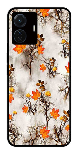 Autumn leaves Metal Mobile Case for iQOO Z6 Pro 5G   (Design No -55)