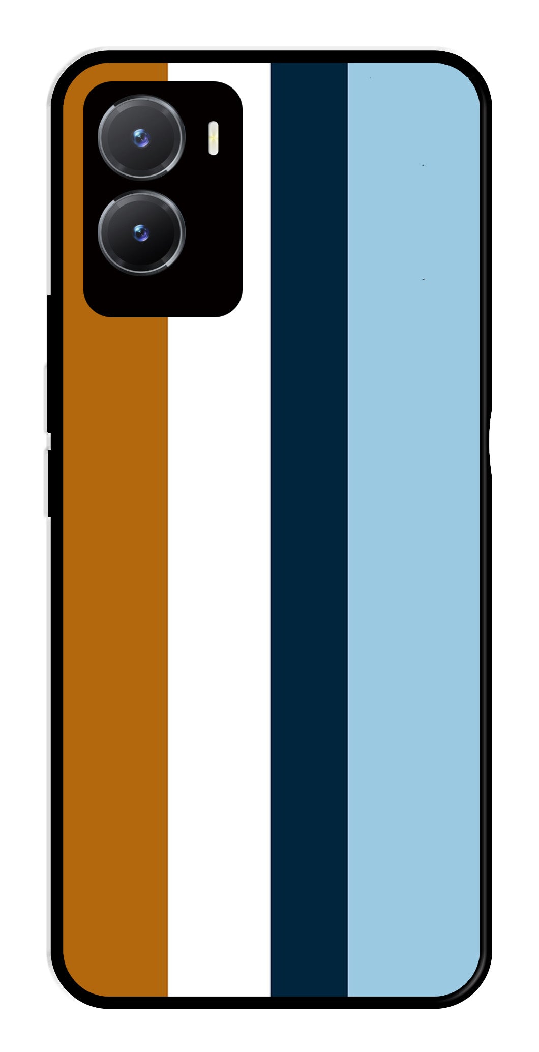 MultiColor Pattern Metal Mobile Case for Vivo T2X 5G   (Design No -17)