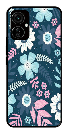 Flower Leaves Design Metal Mobile Case for Tecno Camon 19