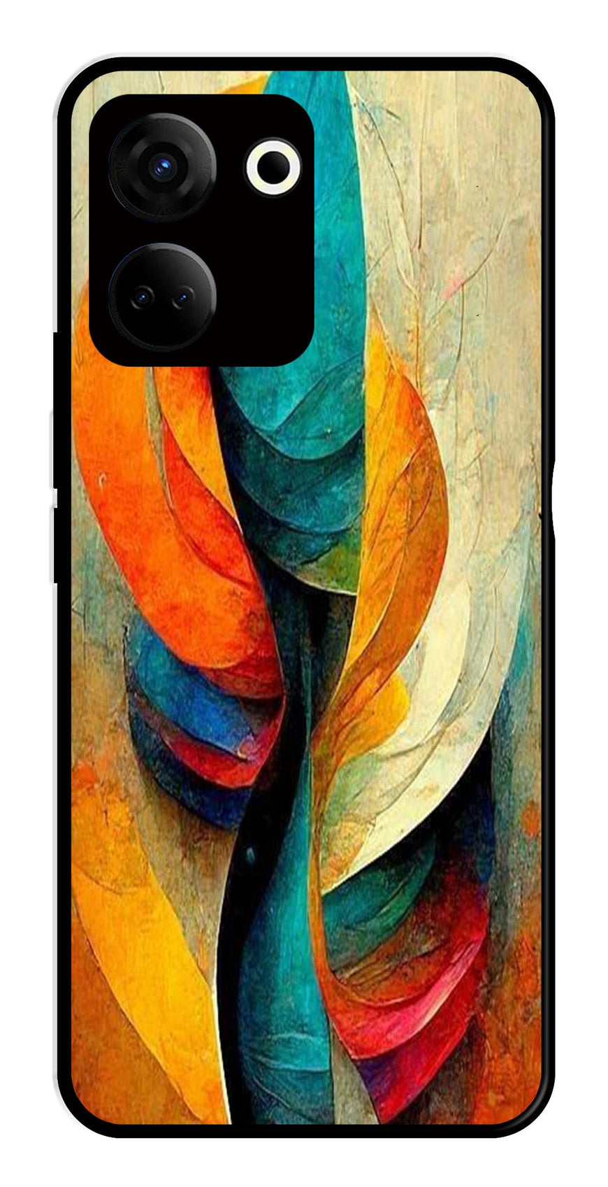 Modern Art Metal Mobile Case for Tecno Camon 20   (Design No -11)