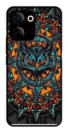 Owl Pattern Metal Mobile Case for Tecno Camon 20