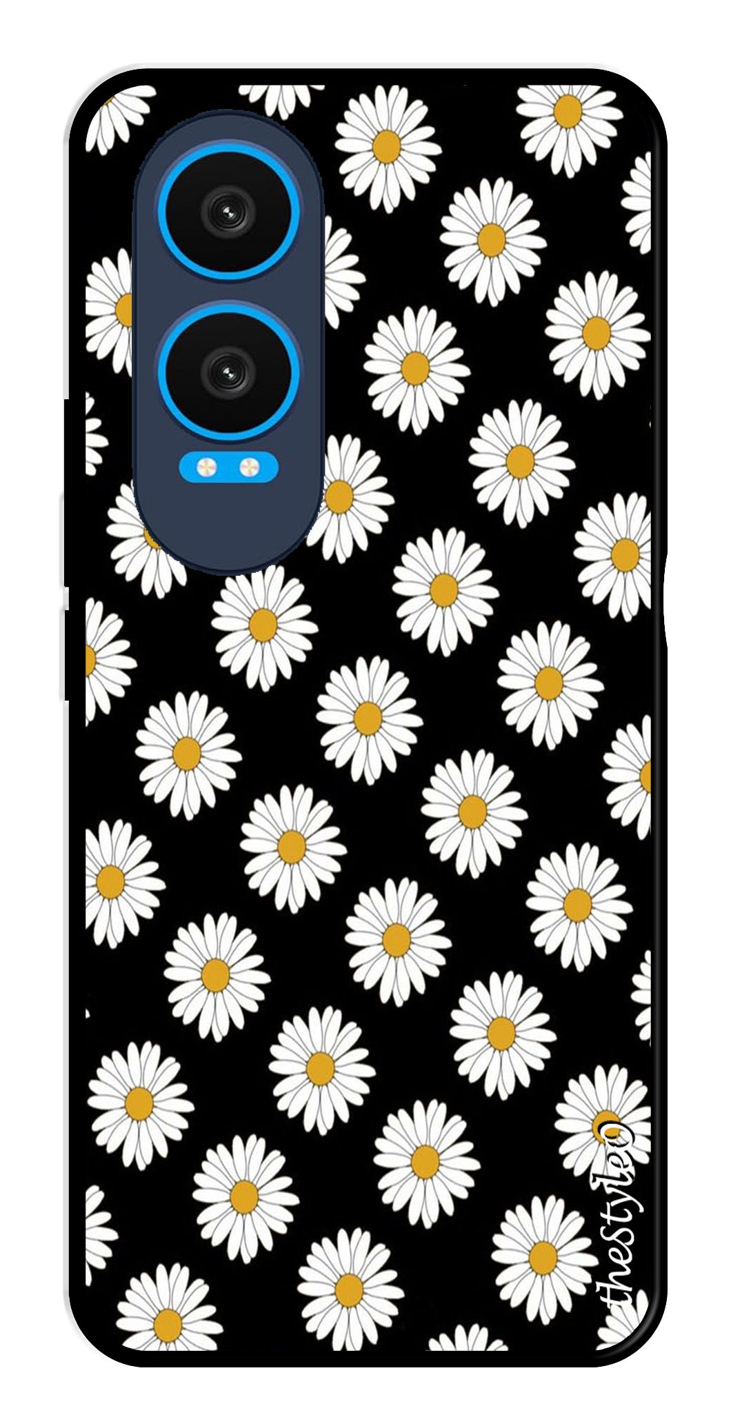 Daisy Flower Metal Mobile Case for OnePlus Nord CE4 Lite (Design No -75)