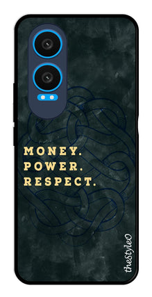 Money Power Respect Metal Mobile Case for OnePlus Nord CE4 Lite