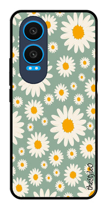 Floral Design Metal Mobile Case for OnePlus Nord CE4 Lite