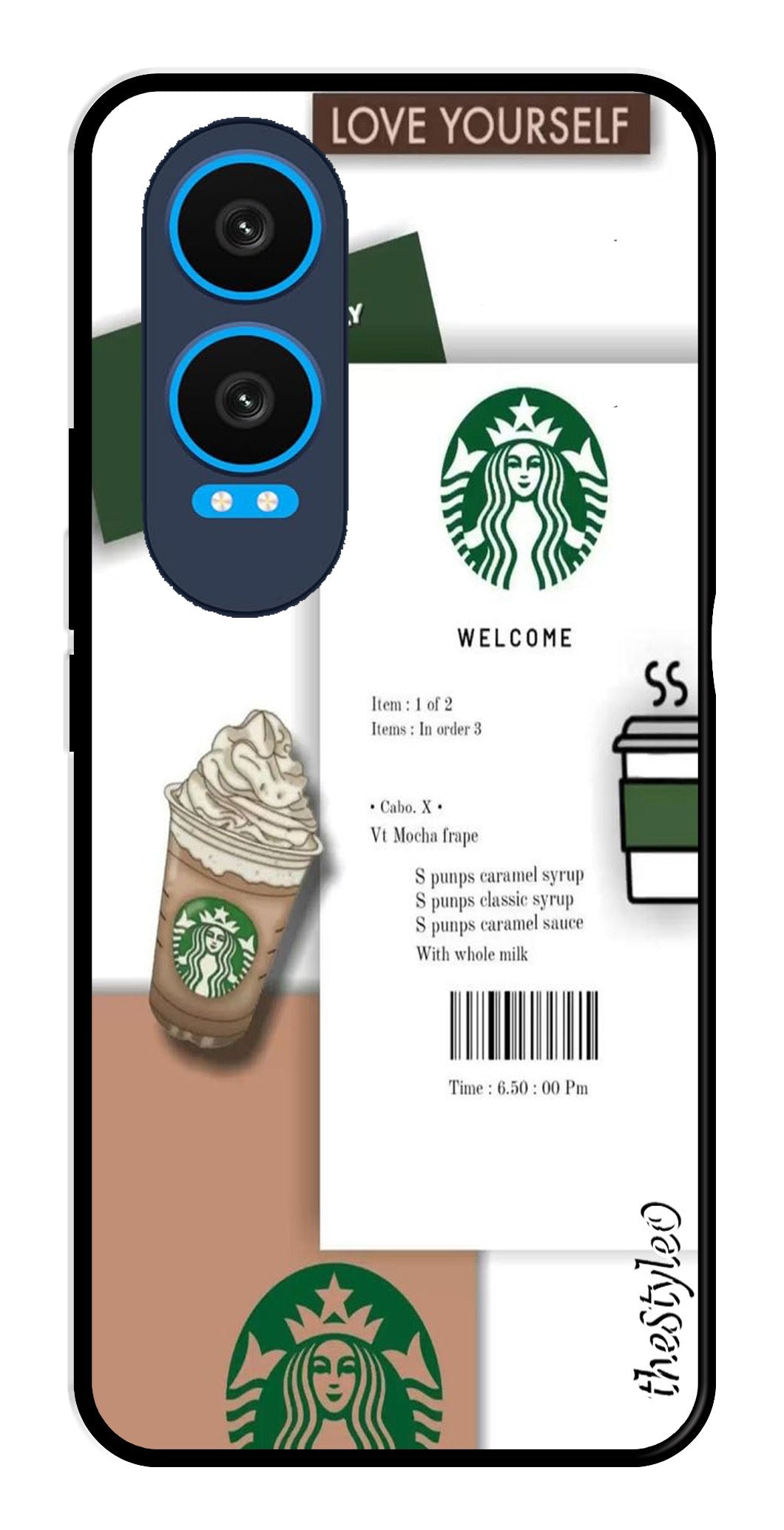 Starbucks Metal Mobile Case for OnePlus Nord CE4 Lite (Design No -91)