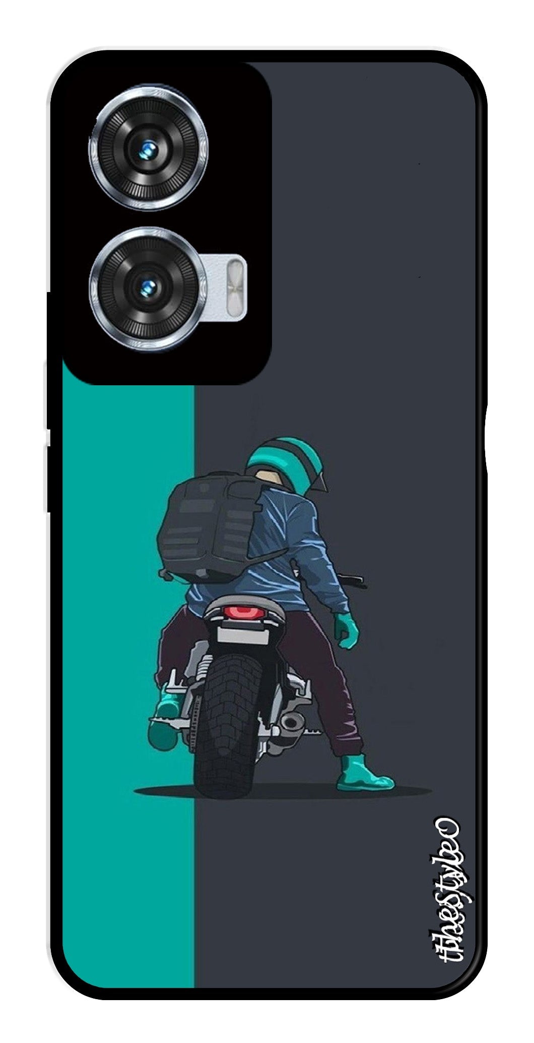 Bike Lover Metal Mobile Case for Moto Edge 50 Fusion 5G (Design No -05)