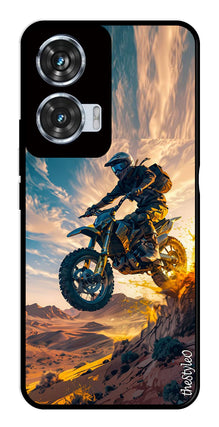 Bike Rider Metal Mobile Case for Moto Edge 50 Fusion 5G