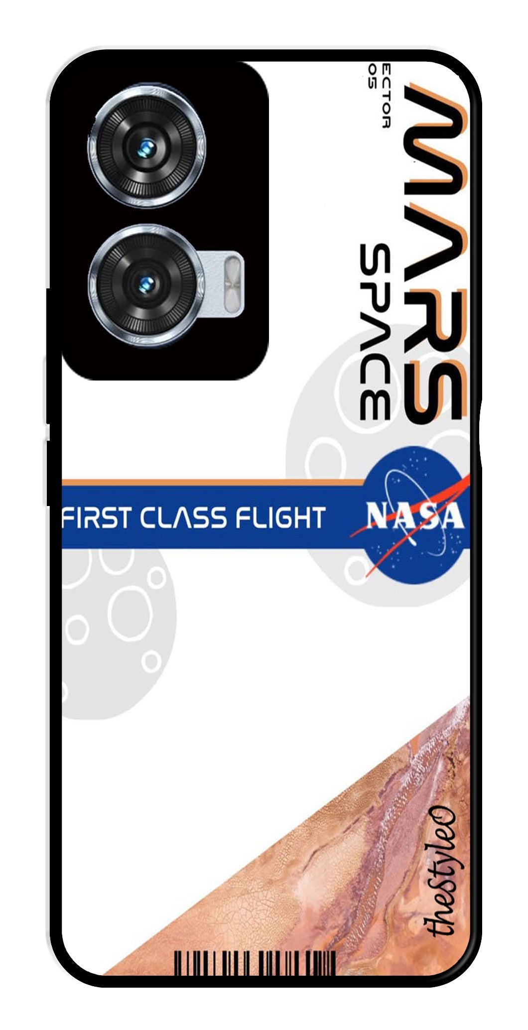 Mars Space Metal Mobile Case for Moto Edge 50 Fusion 5G (Design No -81)