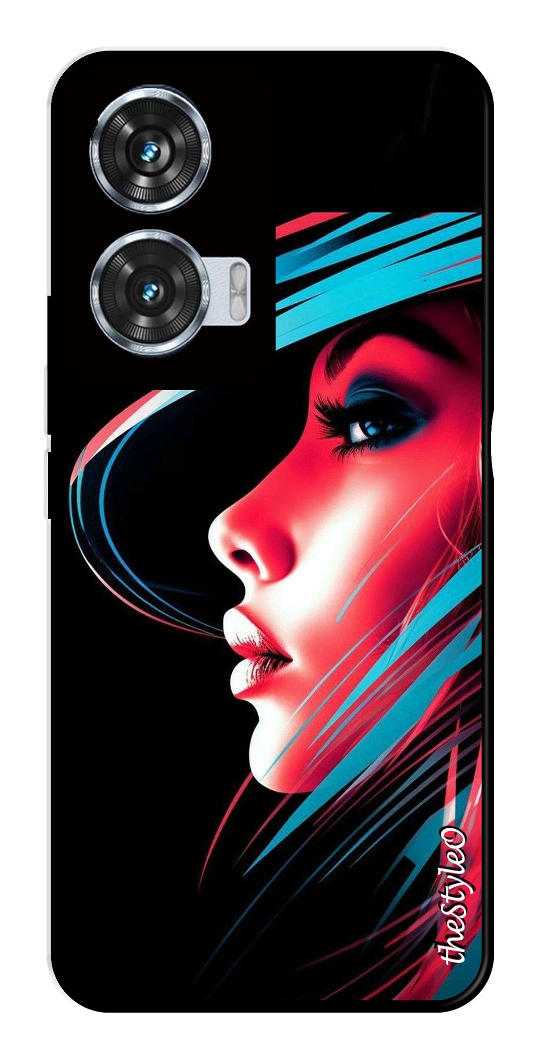 Elegant Woman Metal Mobile Case for Moto Edge 50 Fusion 5G (Design No -86)