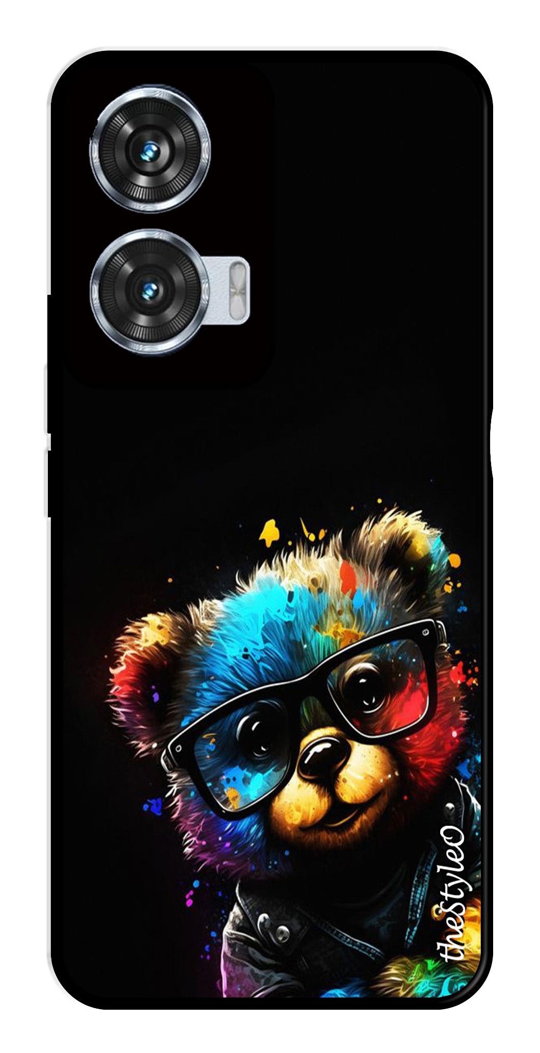 Teddy Bear Metal Mobile Case for Moto Edge 50 Fusion 5G (Design No -94)