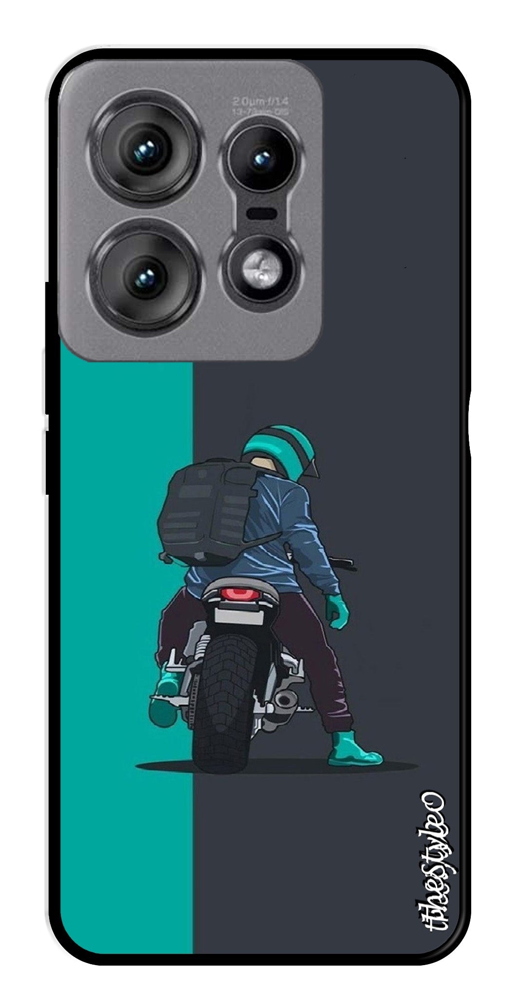 Bike Lover Metal Mobile Case for Moto Edge 50 Pro 5G (Design No -05)