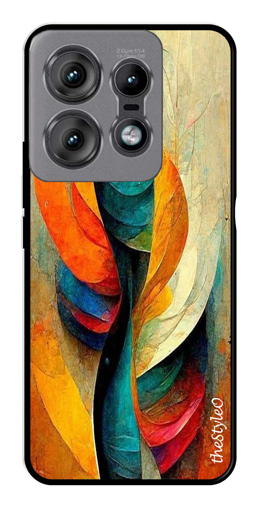 Modern Art Metal Mobile Case for Moto Edge 50 Pro 5G (Design No -11)