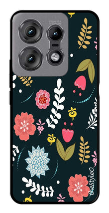 Floral Pattern2 Metal Mobile Case for Moto Edge 50 Pro 5G