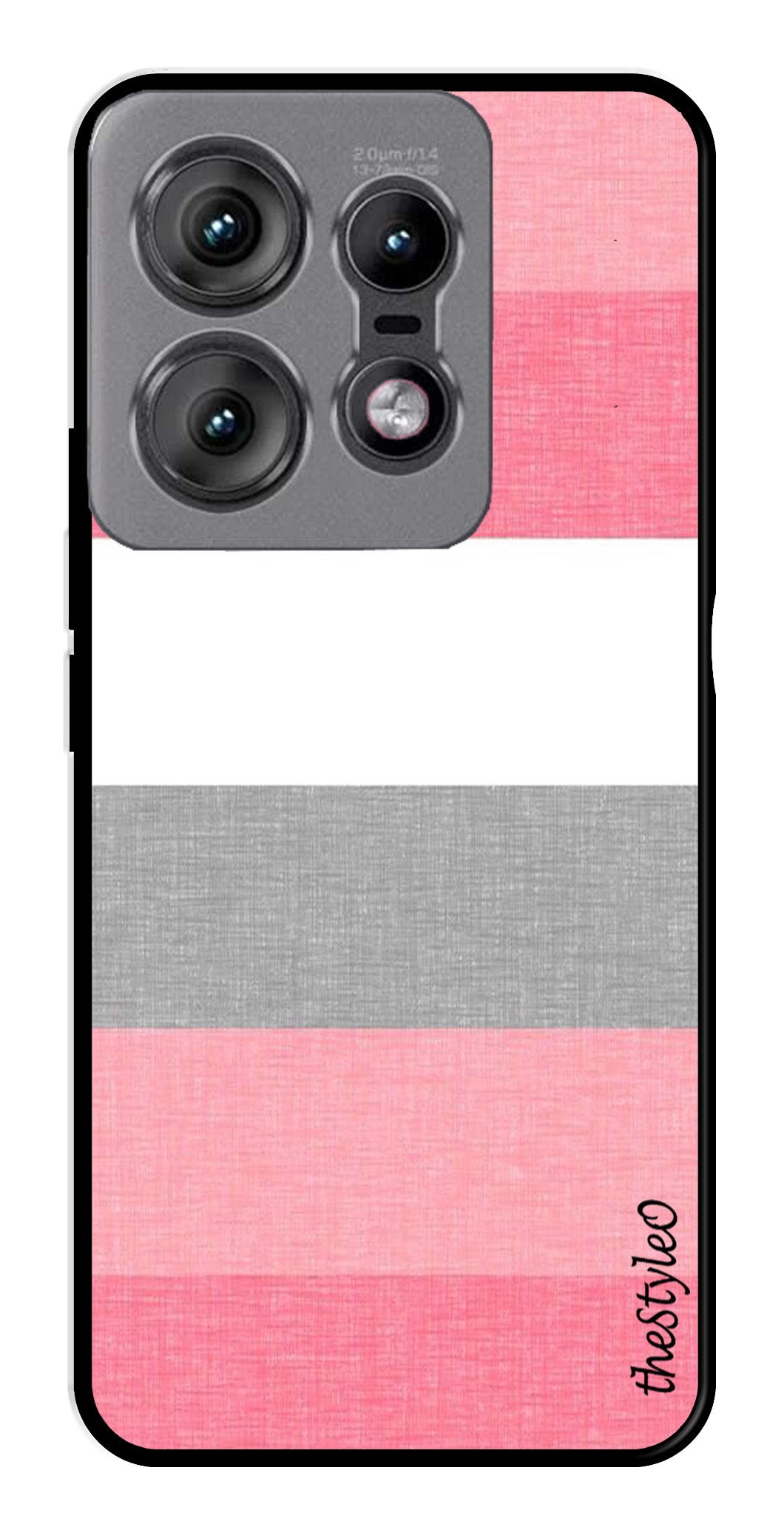 Hearts Pattern Metal Mobile Case for Moto Edge 50 Pro 5G (Design No -22)