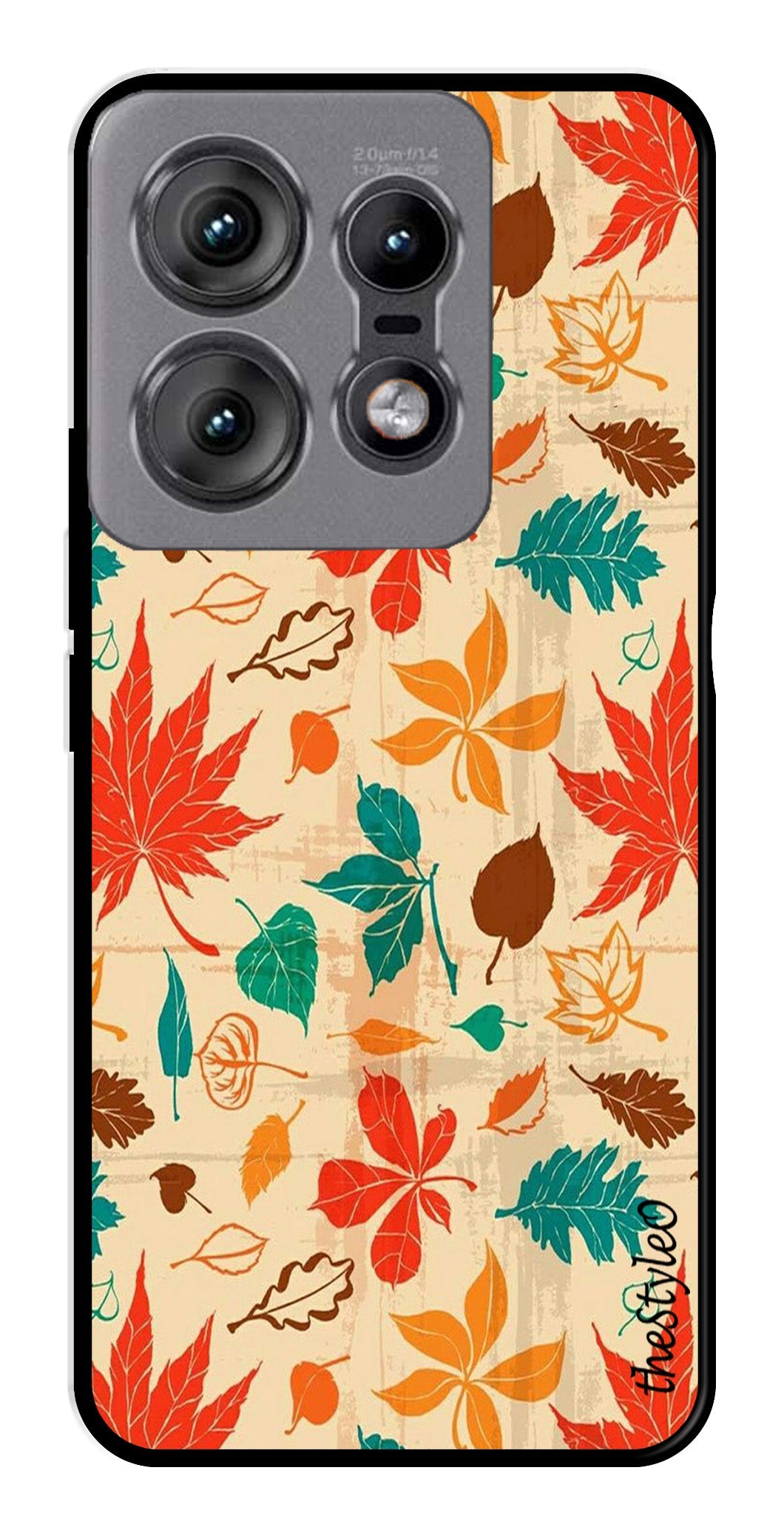 Autumn leaves Metal Mobile Case for Moto Edge 50 Pro 5G (Design No -55)