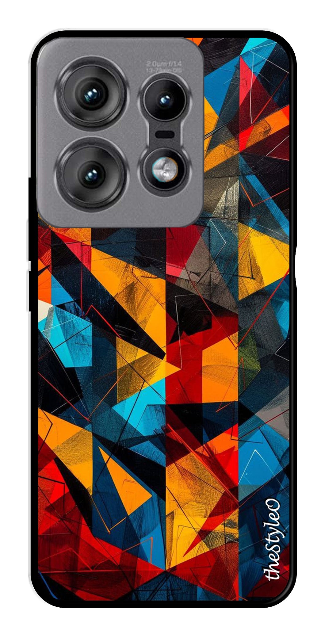 Abstract Art Metal Mobile Case for Moto Edge 50 Pro 5G (Design No -57)